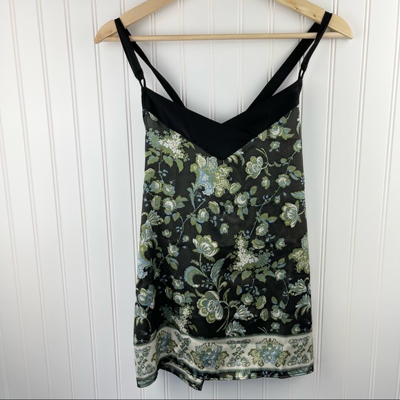 Intimately Free People Solstice Satin Tie Cami Brown Green XS - Picture 3 of 11